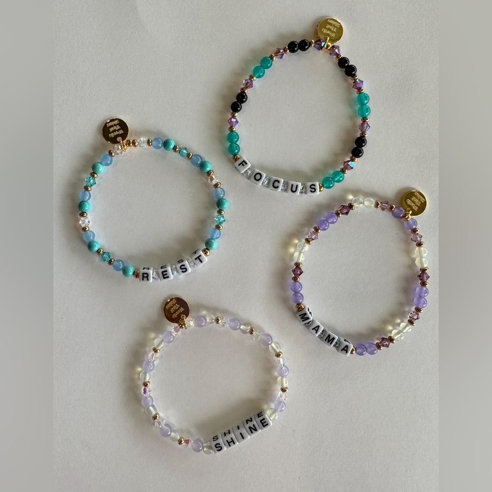 Words that shine little word bracelet shine